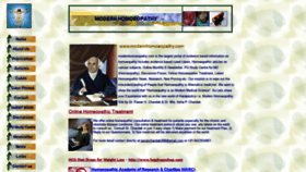 What Modernhomoeopathy.com website looked like in 2020 (3 years ago)