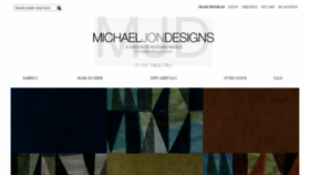 What Michaeljondesigns.com website looked like in 2020 (3 years ago)