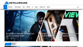 What Metalarcade.net website looked like in 2020 (3 years ago)