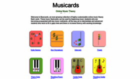 What Musicards.net website looked like in 2020 (3 years ago)