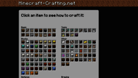 What Minecraft-crafting.net website looked like in 2020 (3 years ago)