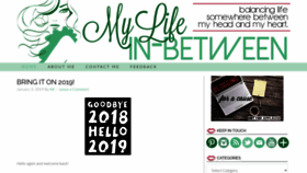 What Mylifeinbetween.com website looked like in 2020 (3 years ago)