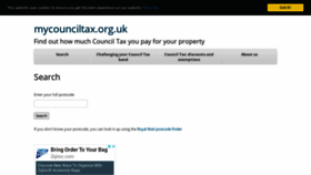 What Mycounciltax.org.uk website looked like in 2020 (3 years ago)