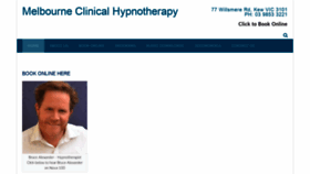 What Melbourneclinicalhypnotherapy.com.au website looked like in 2020 (3 years ago)