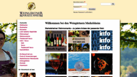 What Markelsheimer-wein.de website looked like in 2020 (3 years ago)