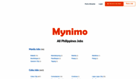 What Mynimo.com website looked like in 2020 (3 years ago)