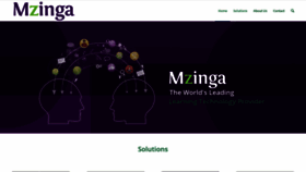 What Mzinga.com website looked like in 2020 (3 years ago)