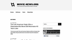 What Movie-news.org website looked like in 2020 (3 years ago)