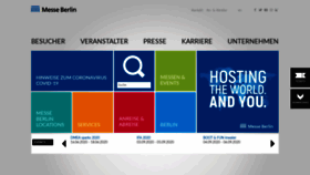 What Messe-berlin.de website looked like in 2020 (3 years ago)