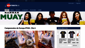 What Muaythaitv.es website looked like in 2020 (3 years ago)