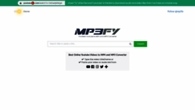What Mp3fy.com website looked like in 2020 (3 years ago)