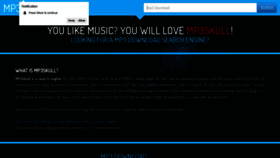 What Mp3skulls.to website looked like in 2020 (3 years ago)