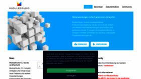 What Modulestudio.de website looked like in 2020 (3 years ago)