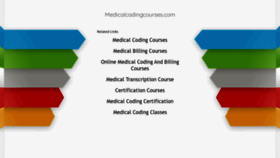What Medicalcodingcourses.com website looked like in 2020 (3 years ago)