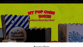 What Mypopcornboxes.co.uk website looked like in 2020 (3 years ago)