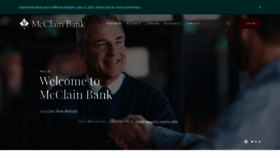 What Mcclainbank.com website looked like in 2020 (3 years ago)