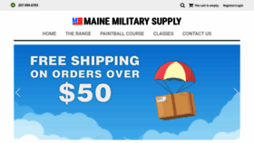 What Mainemilitary.com website looked like in 2020 (3 years ago)