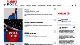 What Maristpoll.marist.edu website looked like in 2020 (3 years ago)