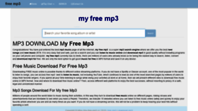 What My-free-mp3.cc website looked like in 2020 (3 years ago)