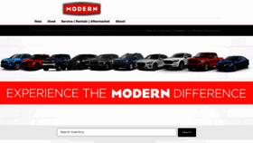 What Modernautomotive.com website looked like in 2020 (3 years ago)