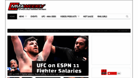 What Mmaweekly.com website looked like in 2020 (3 years ago)