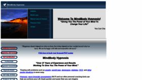 What Mindbodyhypnosis.com website looked like in 2020 (3 years ago)
