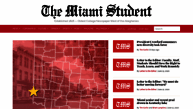 What Miamistudent.net website looked like in 2020 (3 years ago)