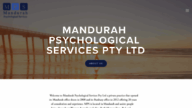 What Mandurahpsychology.com.au website looked like in 2020 (3 years ago)