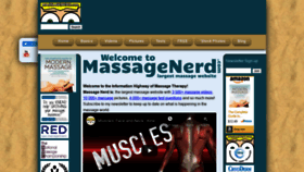 What Massagenerd.com website looked like in 2020 (3 years ago)