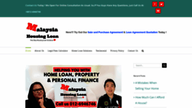 What Malaysiahousingloan.com website looked like in 2020 (3 years ago)