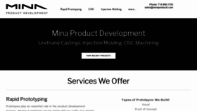 What Minaproducts.com website looked like in 2020 (3 years ago)