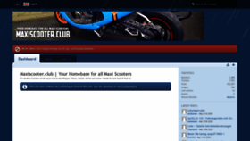 What Maxiscooter.club website looked like in 2020 (3 years ago)