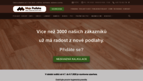 What Mojepodlaha.cz website looked like in 2020 (3 years ago)
