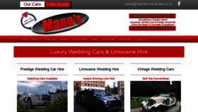 What Manns-limousines.co.uk website looked like in 2020 (3 years ago)