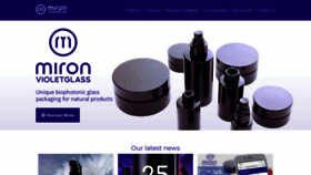 What Mironglass.com website looked like in 2020 (3 years ago)
