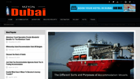 What Mzyondubai.com website looked like in 2020 (5 years ago)