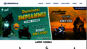 What Modenas.com.my website looked like in 2020 (3 years ago)