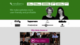 What Mindberry.com website looked like in 2020 (3 years ago)