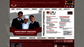 What Manila.lpu.edu.ph website looked like in 2020 (3 years ago)