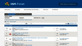 What Mmsforum.io website looked like in 2020 (3 years ago)