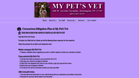 What Mypetsvetli.com website looked like in 2020 (3 years ago)