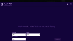 What Mayfairinternational.com website looked like in 2020 (3 years ago)