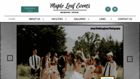 What Mapleleafevents.com website looked like in 2020 (3 years ago)