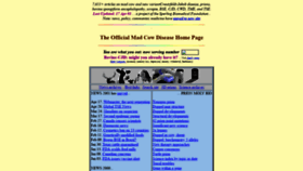 What Mad-cow.org website looked like in 2020 (3 years ago)
