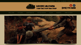 What Mooremilitaria.com website looked like in 2020 (3 years ago)