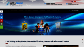 What Metissecure.com website looked like in 2020 (3 years ago)