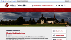 What Mestodobruska.cz website looked like in 2020 (3 years ago)