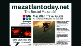 What Mazatlantoday.net website looked like in 2020 (3 years ago)