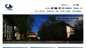 What Maxweberschule.de website looked like in 2020 (3 years ago)