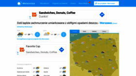 What Meteovista.pl website looked like in 2020 (3 years ago)